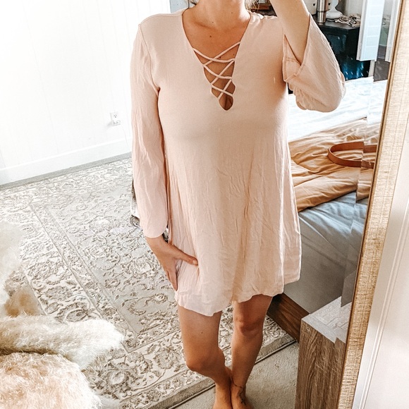 ASTR Long Sleeve Mini Dress - Picture 3 of 6